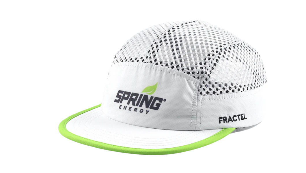 Spring X Fractel 'Race Lite' lightweight open-mesh running cap